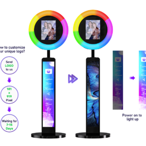 ChackTok Sticker For Ipad Photo Booth with Light Box