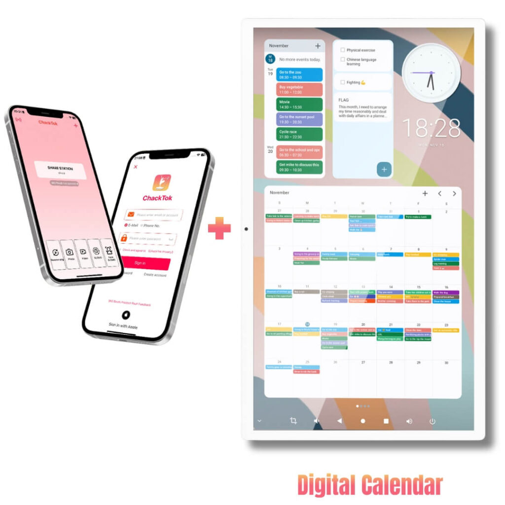 ChackTok VIP Deal 12-Month APP + Free Digital Calendar Display